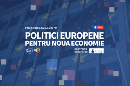 landing page Politici Europene pentru Noua Economie - em360