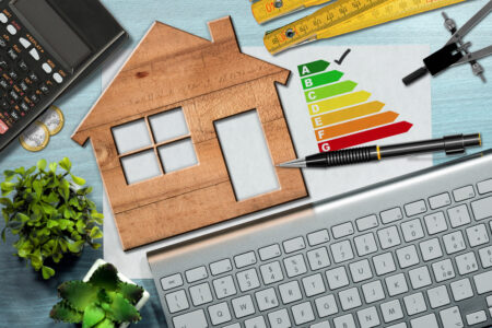 România Eficientă: Ghid practic pentru un consum eficient al energiei în locuință și economii de bani Energy Efficiency Rating - Wooden House Model - em360