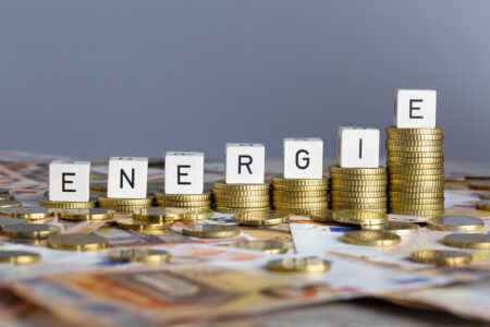 Concept of rising costs for energy in Germany. Steigende Energiekosten in Deutschland - em360
