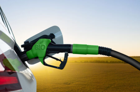 Car with biofuel nozzle em360