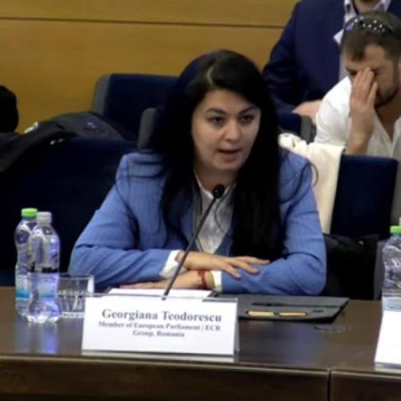 Europarlamentarul AUR Georgiana Teodorescu propune un Iron Dome juridic într-un discurs la Knesset em360
