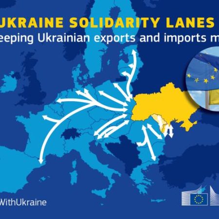 Coridoarele UE-Ucraina au asigurat 70% din importurile Ucrainei în aprilie 2026 em360